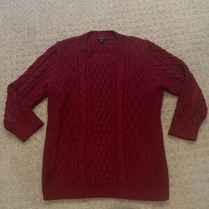 Talbots deep red sweater